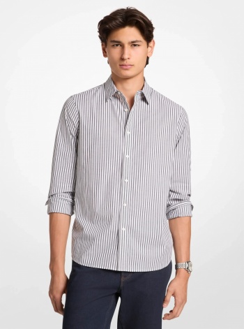 Striped Stretch Cotton Shirt