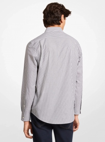 Striped Stretch Cotton Shirt