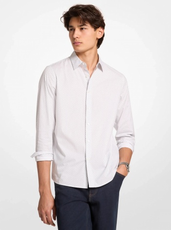 Printed Stretch Cotton Shirt