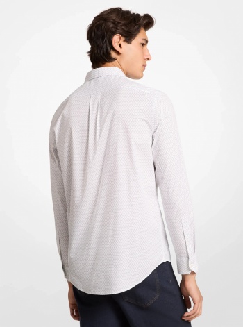 Printed Stretch Cotton Shirt