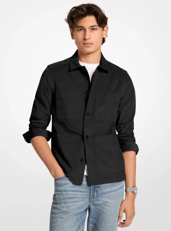 Michael Kors Mens Cotton Blend Shirt Jacket