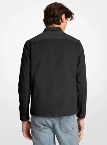Michael Kors Mens Cotton Blend Shirt Jacket