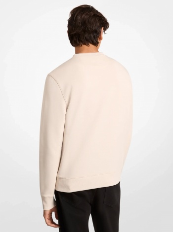 Logo Cotton Blend Crewneck Sweater