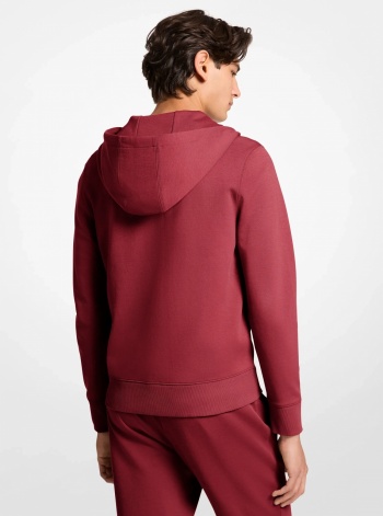 Logo Cotton Blend Zip-Up Hoodie