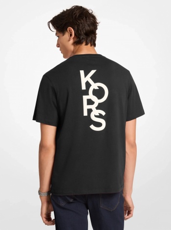 Michael Kors Mens Graphic Logo Cotton Jersey T-Shirt