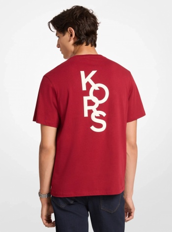 Michael Kors Mens Graphic Logo Cotton Jersey T-Shirt