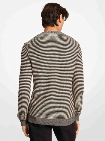 Michael Kors Mens Striped Knit Sweater