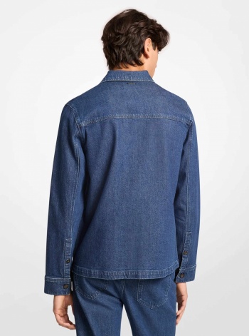 Michael Kors Mens Stretch Denim Chore Jacket