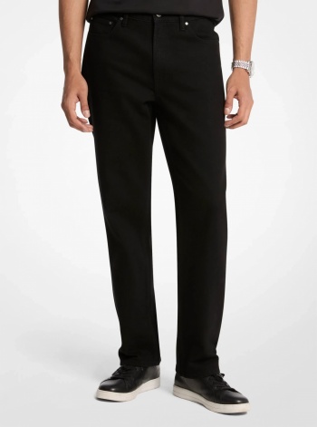 Michael Kors Mens Finn Straight-Fit Stretch Denim Jeans