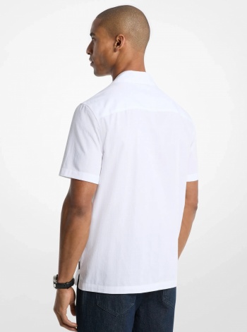 Michael Kors Mens Cotton Short-Sleeve Shirt