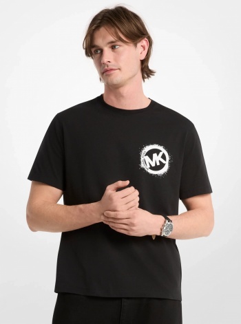 Michael Kors Mens Graphic Logo Cotton Jersey T-Shirt