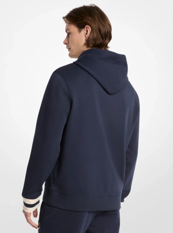 Michael Kors Mens KORS Varsity Knit Cotton Blend Hoodie