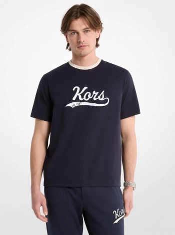 Michael Kors Mens KORS Varsity Cotton Jersey T-Shirt