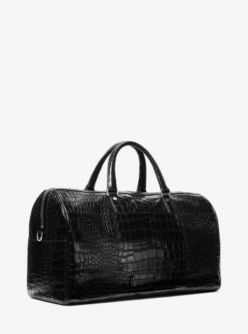 MICHAEL Michael Kors Bedford Travel Extra-Large Metallic Crocodile Embossed Leather Weekender Bag