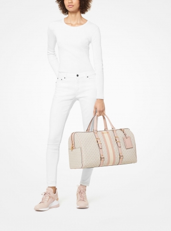 MICHAEL Michael Kors Bedford Travel Extra-Large Logo Stripe Weekender Bag