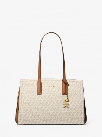MICHAEL Michael Kors Laila Medium Signature Logo Tote Bag