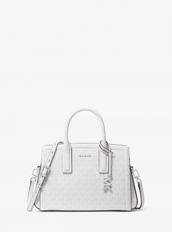 MICHAEL Michael Kors Laila Small Signature Logo Satchel