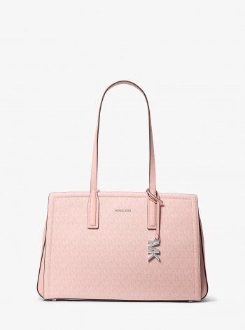 MICHAEL Michael Kors Laila Medium Signature Logo Tote Bag