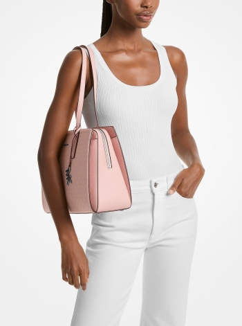 MICHAEL Michael Kors Laila Medium Signature Logo Tote Bag