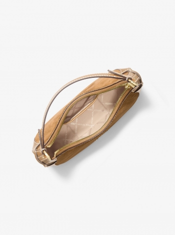MICHAEL Michael Kors Preston Small Suede Crescent Shoulder Bag