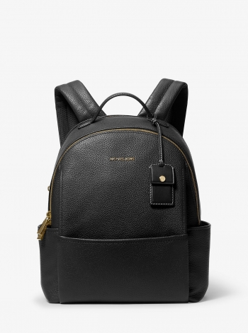 MICHAEL Michael Kors Sable Medium Pebbled Leather Backpack
