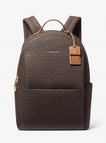 MICHAEL Michael Kors Sable Large Signature Logo Backpack