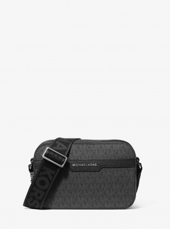 Michael Kors Mens Hudson Signature Logo Camera Crossbody Bag