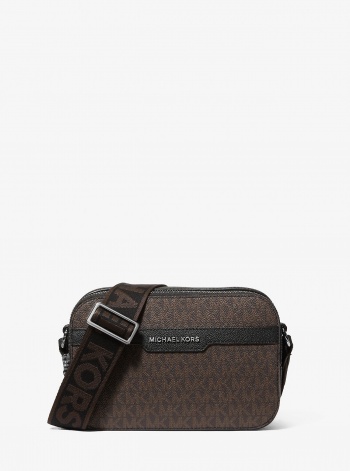 Michael Kors Mens Hudson Signature Logo Camera Crossbody Bag