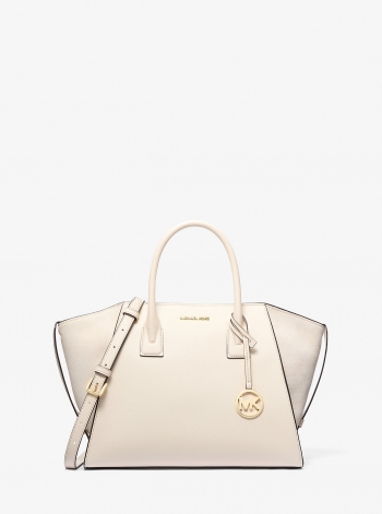 MICHAEL Michael Kors Avril Large Leather and Suede Satchel