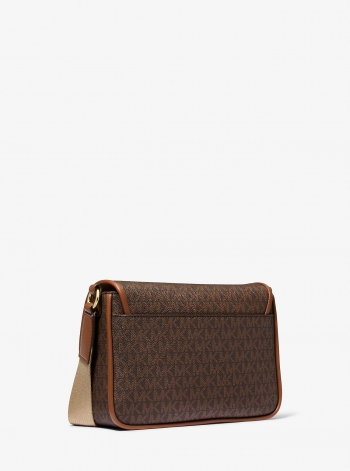 MICHAEL Michael Kors Bradshaw Medium Signature Logo Messenger Bag