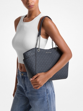 MICHAEL Michael Kors Jet Set Large Signature Logo Shoulder Bag