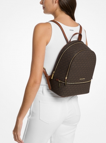 MICHAEL Michael Kors Rhea Medium Signature Logo Backpack