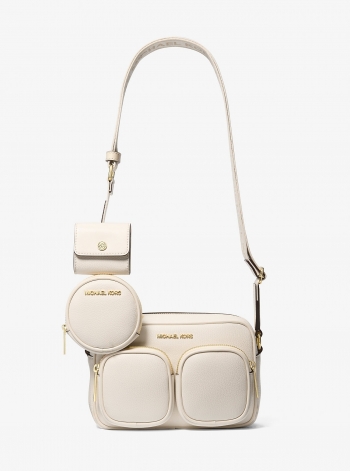 MICHAEL Michael Kors Jet Set Leather Medium Crossbody Bag with Case for Apple Airpods Pro®