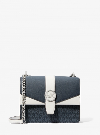 MICHAEL Michael Kors Greenwich Small Color-Block Signature Logo Crossbody Bag