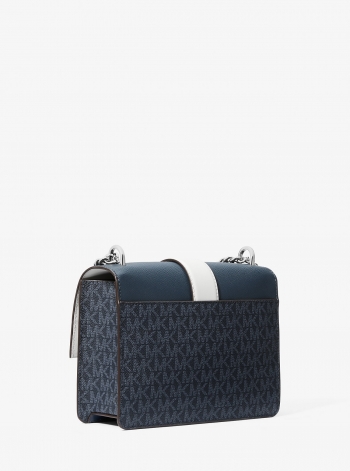 MICHAEL Michael Kors Greenwich Small Color-Block Signature Logo Crossbody Bag