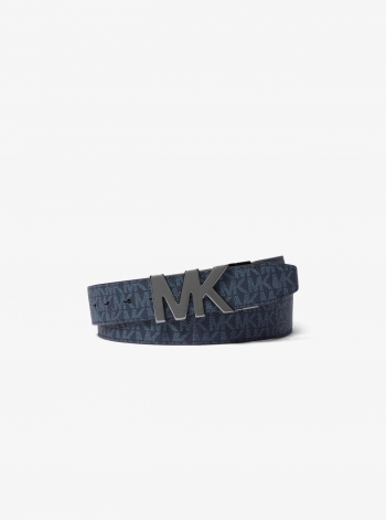 Michael Kors Mens 4-in-1 Signature Logo Belt Box Set