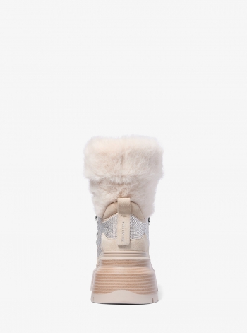 MICHAEL Michael Kors Shiloh Embellished Mixed-Media Boot