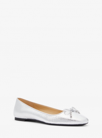 MICHAEL Michael Kors Nori Flex Metallic Leather Ballet Flat
