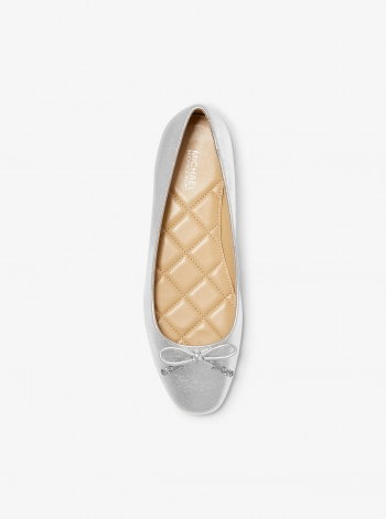 MICHAEL Michael Kors Nori Flex Metallic Leather Ballet Flat