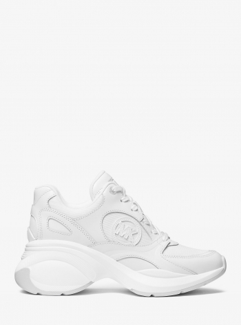 MICHAEL Michael Kors Zuma Leather and Mesh Trainer