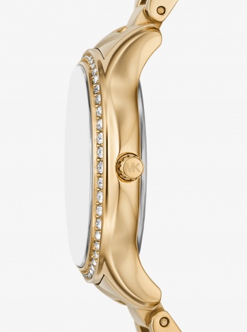 Michael Kors Mini Sage Pavé Gold-Tone Watch
