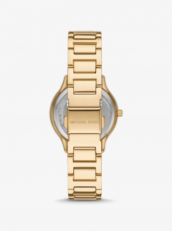 Michael Kors Mini Sage Pavé Gold-Tone Watch