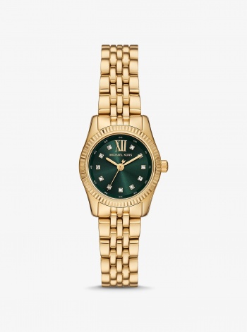 Michael Kors Petite Lexington Pavé Gold-Tone Watch