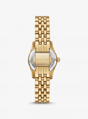 Michael Kors Petite Lexington Pavé Gold-Tone Watch
