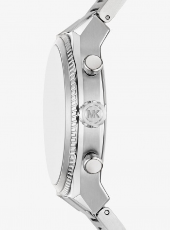 Michael Kors Oversized Panorama Silver-Tone Watch